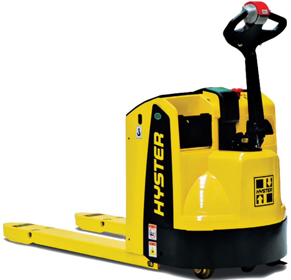 a yellow and black forklift
